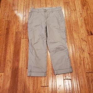 Eddie bauer size 6 cropped grey pants